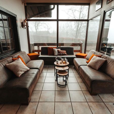 Le Grand Cerf 25 Pers, Malmedy- Chalet Rustique, Jardin Dış mekan fotoğraf