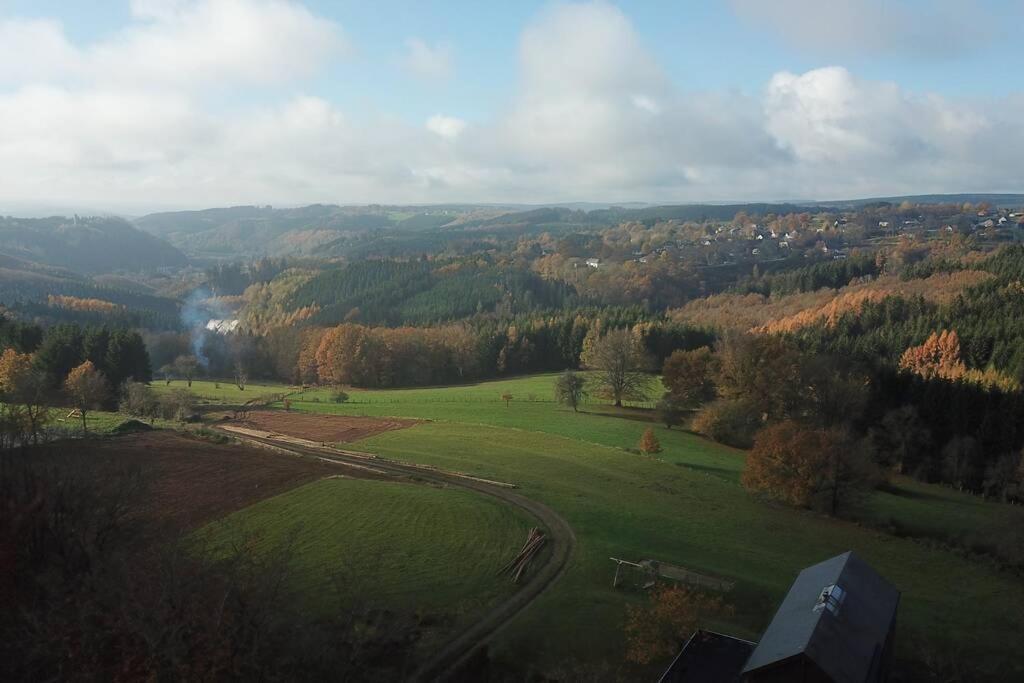 Le Grand Cerf 25 Pers, Malmedy- Chalet Rustique, Jardin Dış mekan fotoğraf