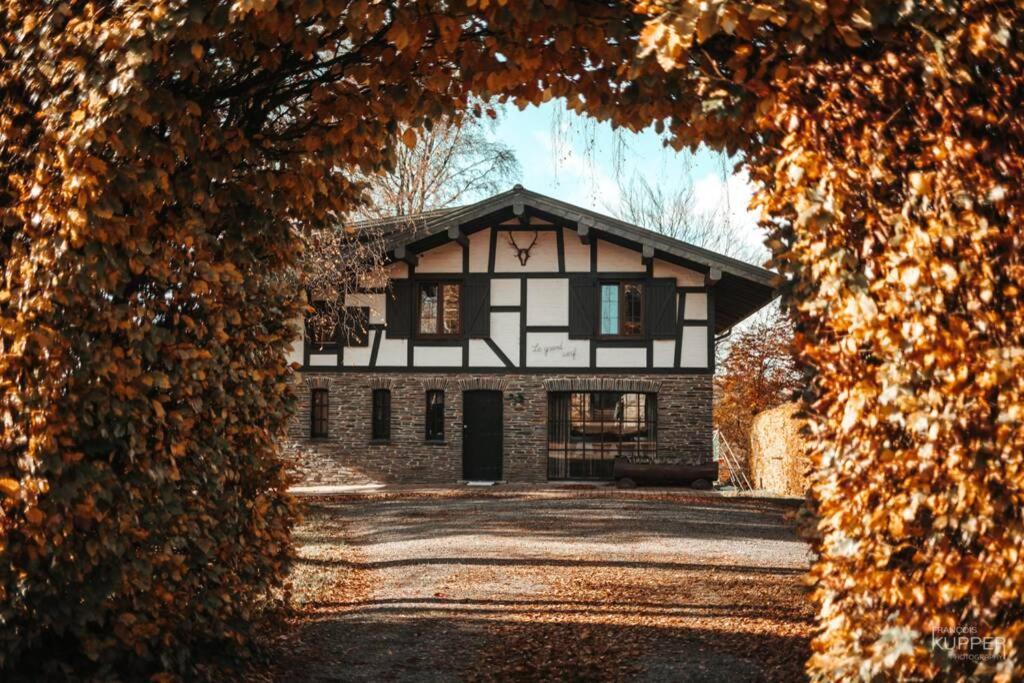 Le Grand Cerf 25 Pers, Malmedy- Chalet Rustique, Jardin Dış mekan fotoğraf