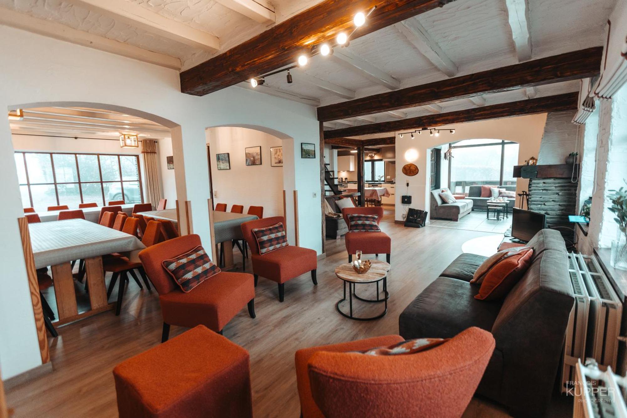 Le Grand Cerf 25 Pers, Malmedy- Chalet Rustique, Jardin Dış mekan fotoğraf
