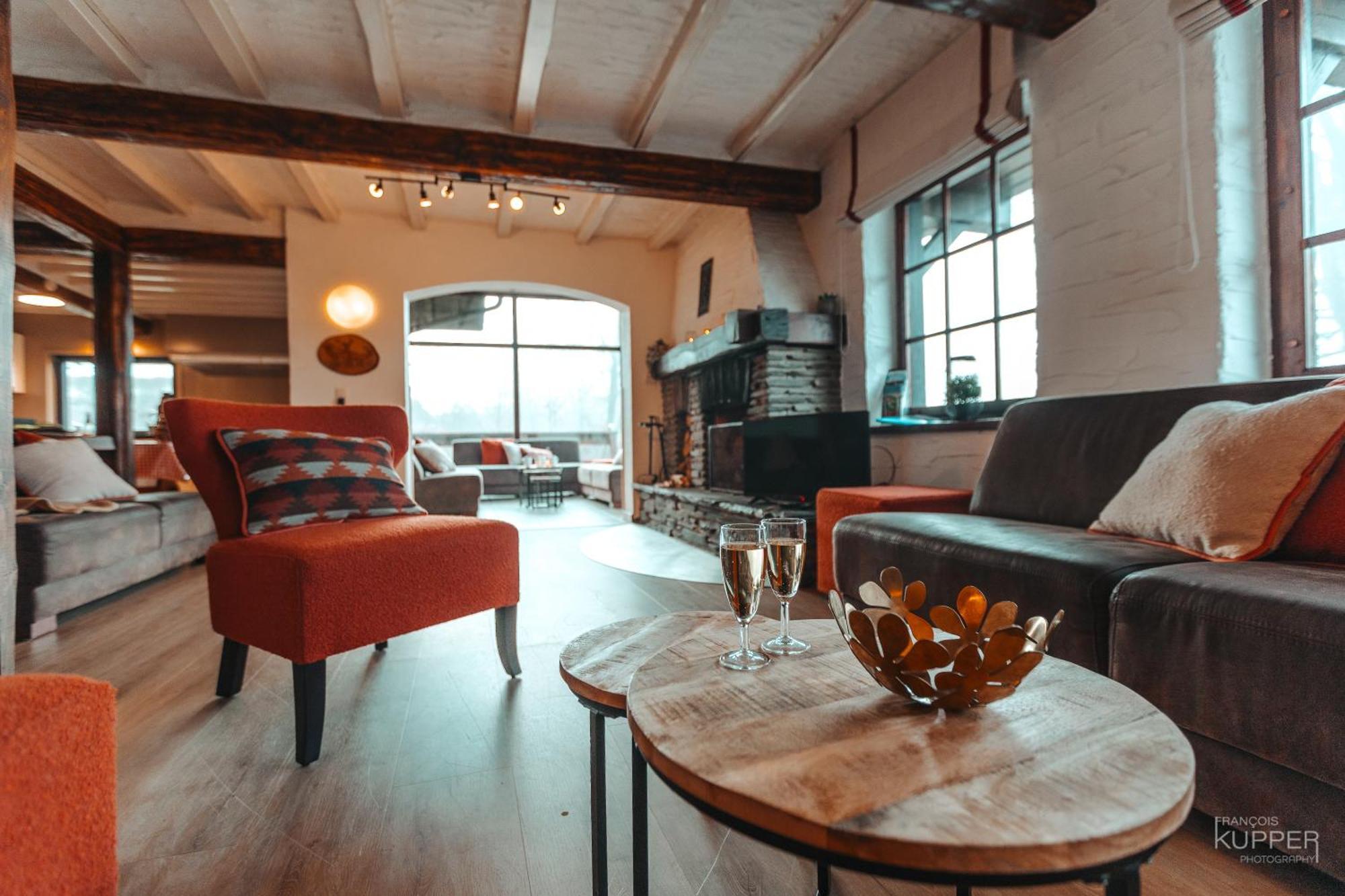 Le Grand Cerf 25 Pers, Malmedy- Chalet Rustique, Jardin Dış mekan fotoğraf