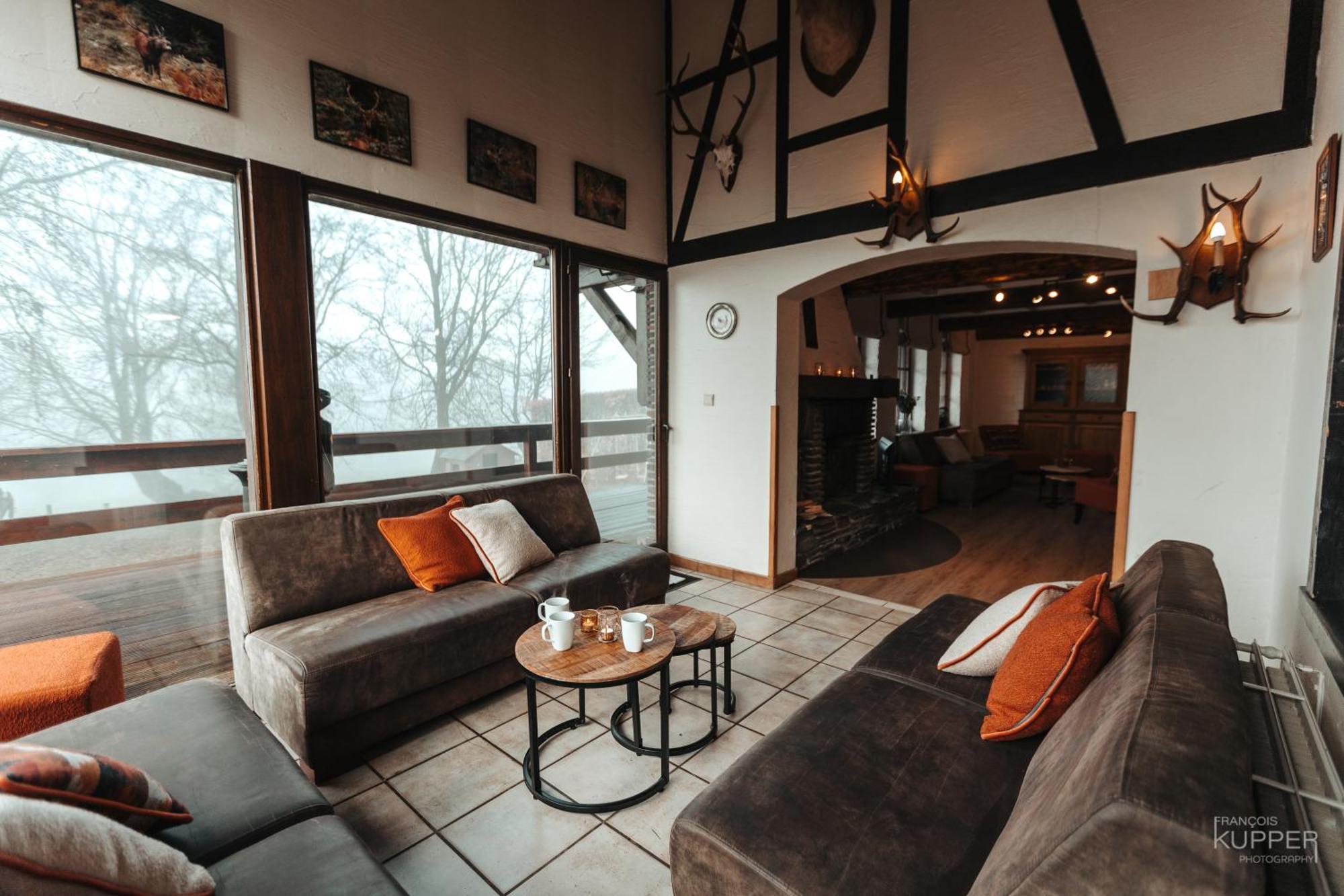 Le Grand Cerf 25 Pers, Malmedy- Chalet Rustique, Jardin Dış mekan fotoğraf